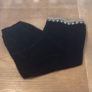 Black Velvet Pants XL